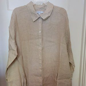 Foxcroft Button Down Top 18W